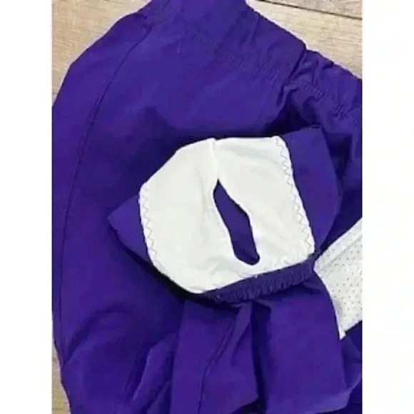 NEW Purple Adidas knee length Cropped Football Pants Boys Sz Large NWT - Picture 8 of 10